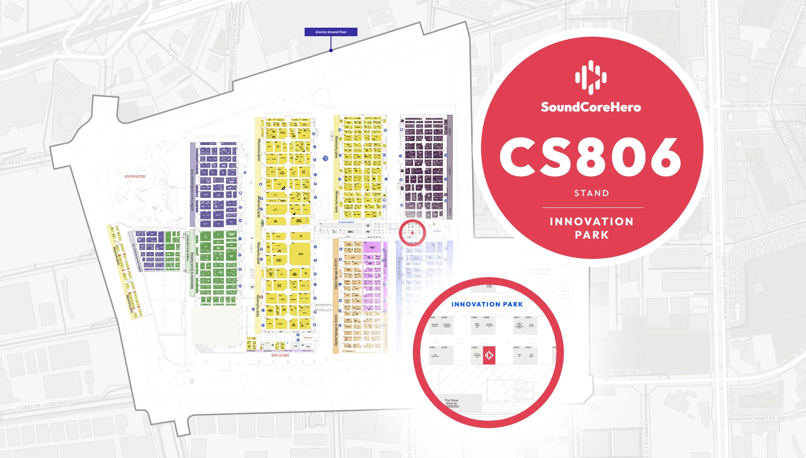 SoundCoreHero floorplan - ISE 2027 Barcelona